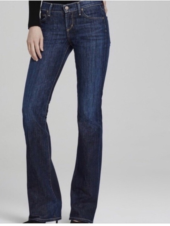 Citizens Of Humanity Denim - Citizens Of Humanity Dark Blue Flare low waist bootcut